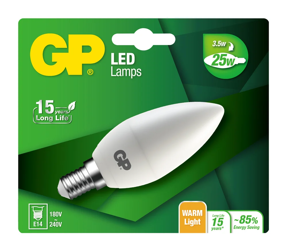 Lyspære led candle E14 3.5W-25W v:9779203
