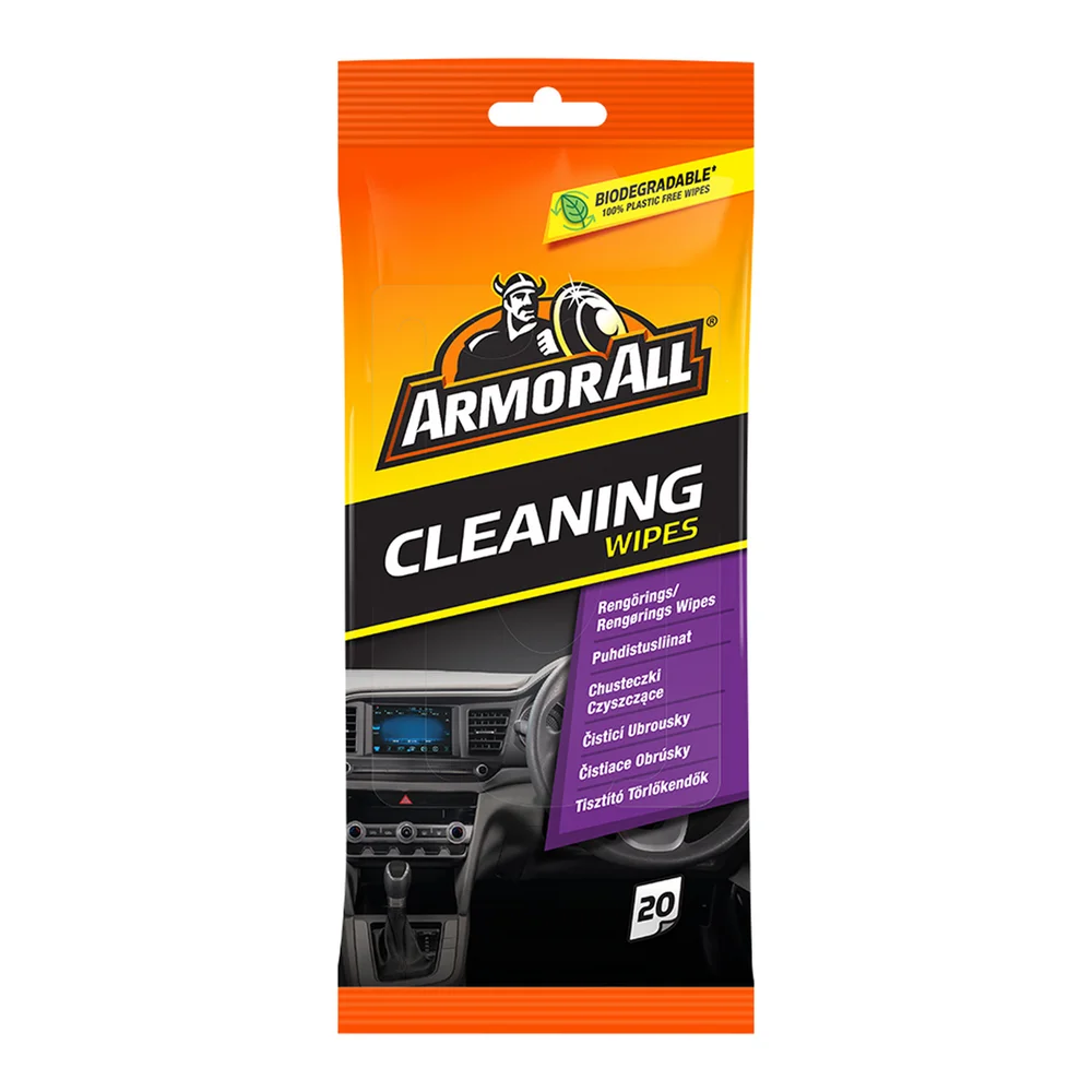 ARMOR ALL CLEANING WIPES, FLATPK. 20 STK. v:8067673