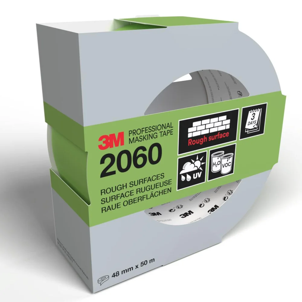 3M Maskeringstape 2060, 48 mm x 50 m v:5205570 3M Maskeringstape 2060, 48 mm x 50 m v:5205570