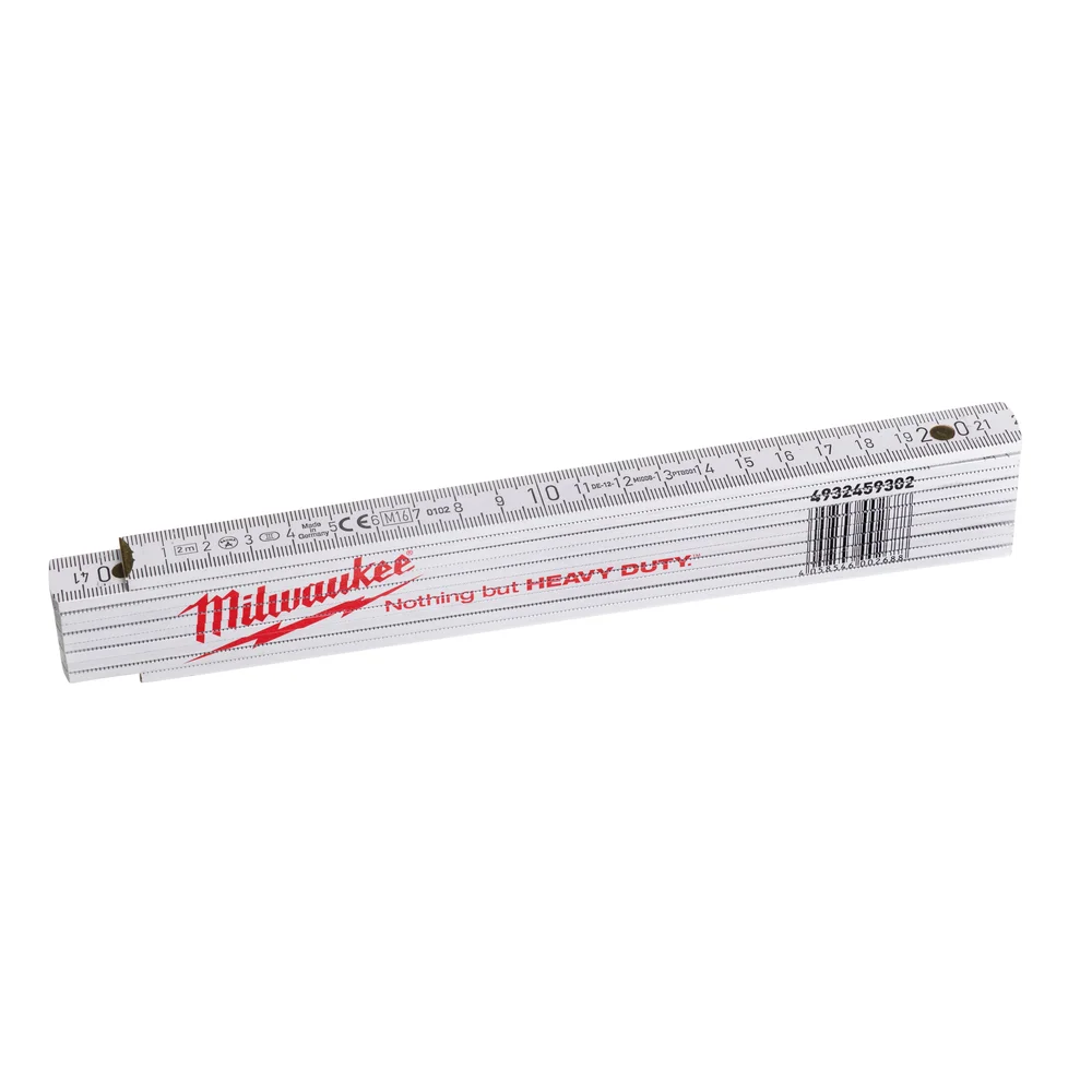 Milwaukee Tommestokk i tre, 2 m v:3780351 Milwaukee Tommestokk i tre, 2 m v:3780351