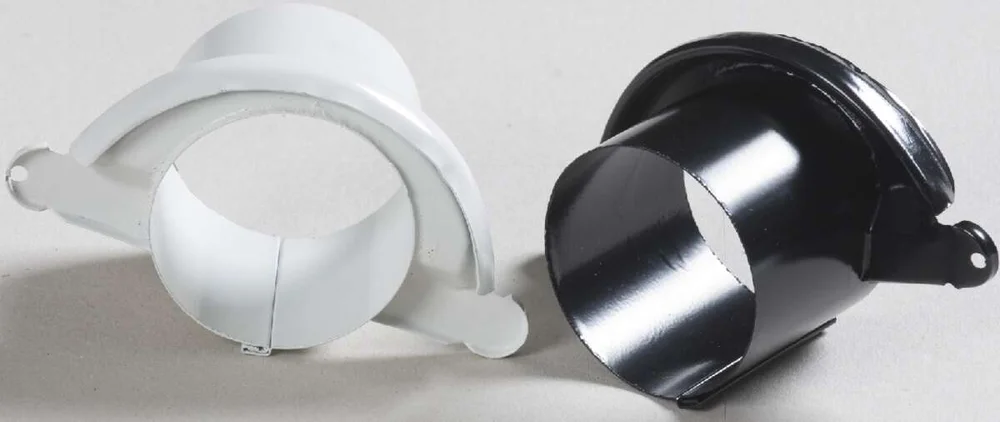 Isola endestykke hvit m/utløp 125mm v:7012524
