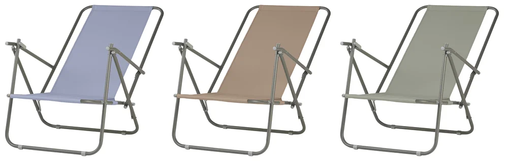 Campingstol 52x60x26/79 cm blå/grønn/brun v:2897480