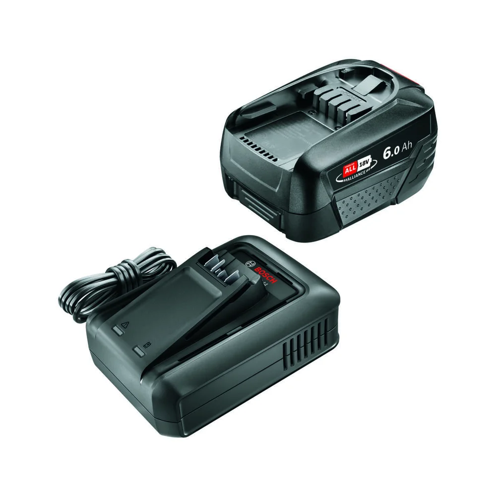 Bosch AL18V-44 lader og 6.0 Ah batteri startsett v:4617722 Bosch AL18V-44 lader og 6.0 Ah batteri startsett v:4617722