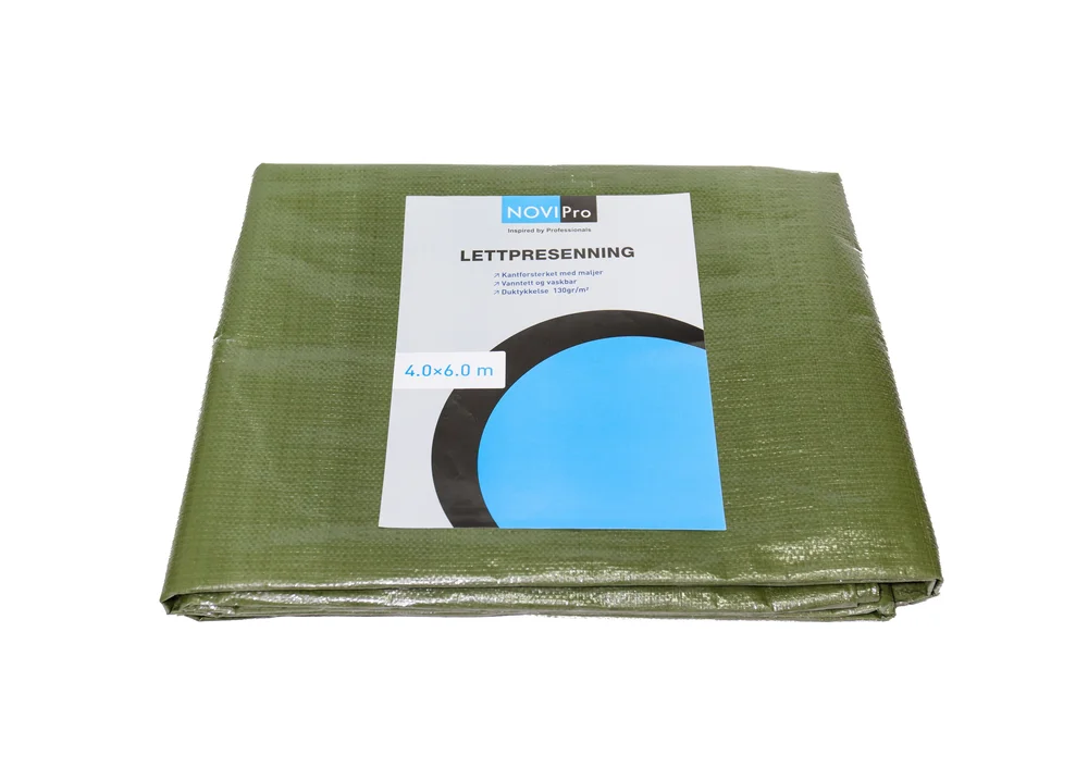 Presenning grønn 4×6 meter 130 gr/m2 v:1085651 Presenning grønn 4×6 meter 130 gr/m2 v:1085651