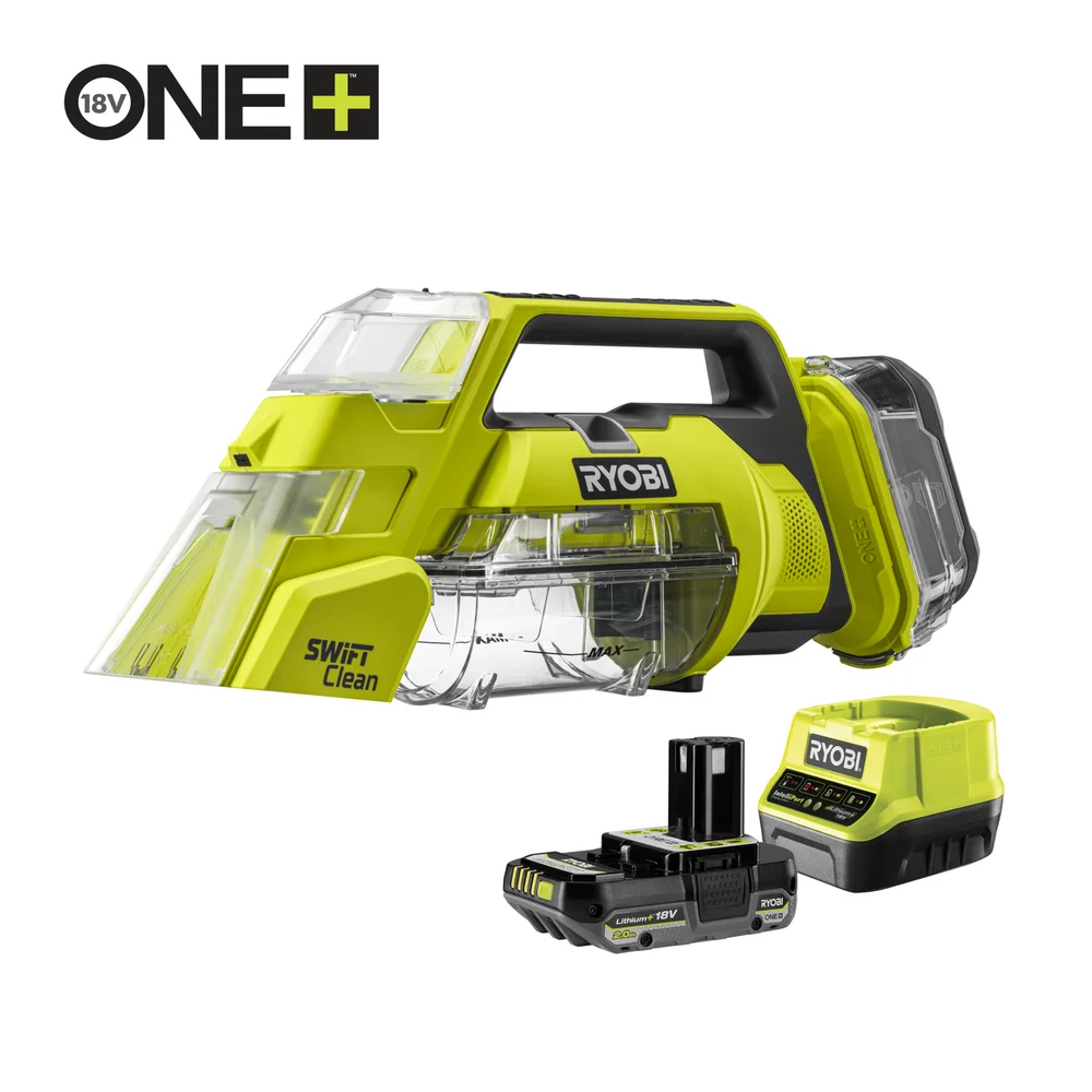 Flekkrensingssett One+ RDC18-1C20G – Ryobi v:2622376 Flekkrensingssett One+ RDC18-1C20G – Ryobi v:2622376