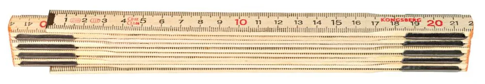 Kongsberg meterstokk i tre v:4972955 Kongsberg meterstokk i tre v:4972955
