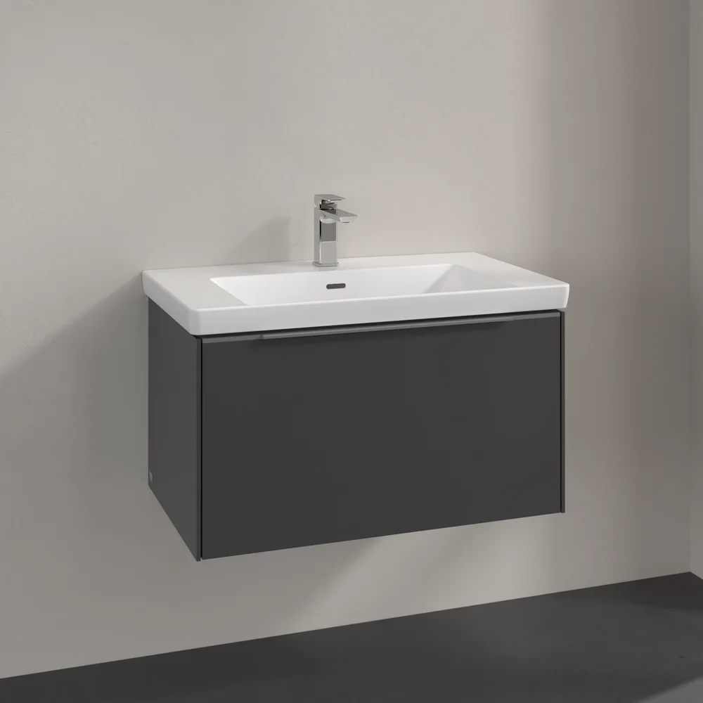 V&B SUBWAY 3.0 SERVANTSKAP 77X42 GRAPHITE HÅNDTAK I KROM v:7057947