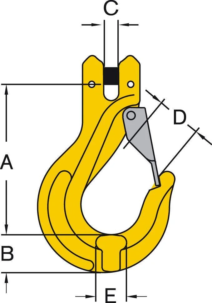 GIGANT LASTEKROK M/SPERRE KL.8 7-8MM v:6117280 GIGANT LASTEKROK M/SPERRE KL.8 7-8MM v:6117280