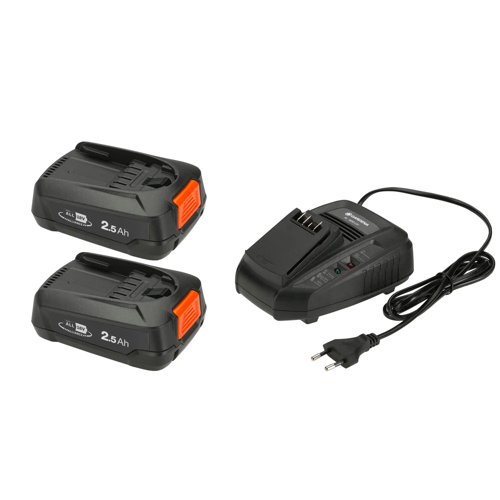 Gardena Batterikit P4A 2 x PBA 18 V/45 + AL 1830 CV v:9708636