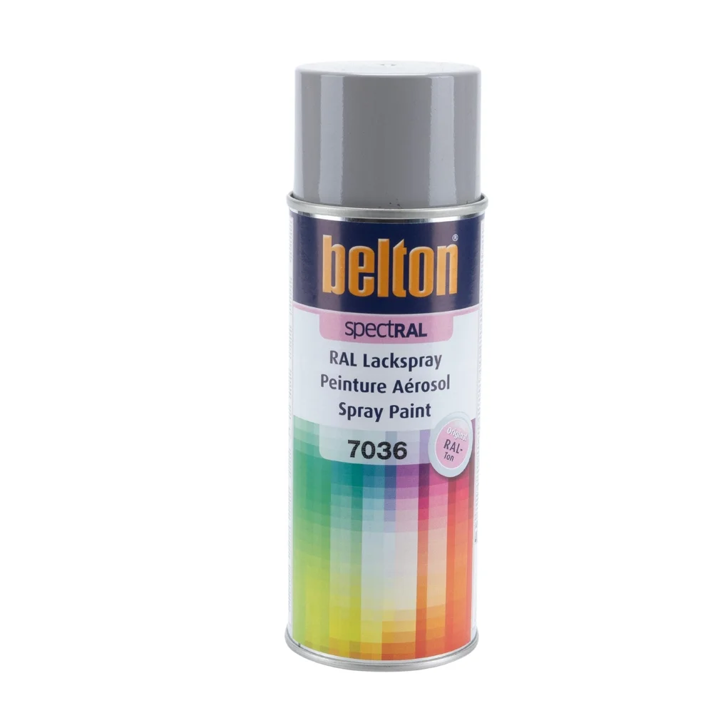 Belton Spraymaling, Platina RAL 7036, 400 ml v:2198900 Belton Spraymaling, Platina RAL 7036, 400 ml v:2198900