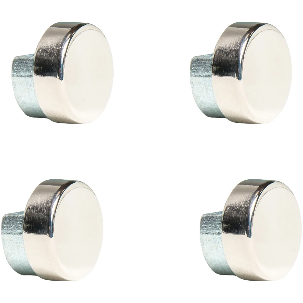 RUNDE SPEILBESLAG 4 STK. Ø22MM, BLANK KROM v:9446732
