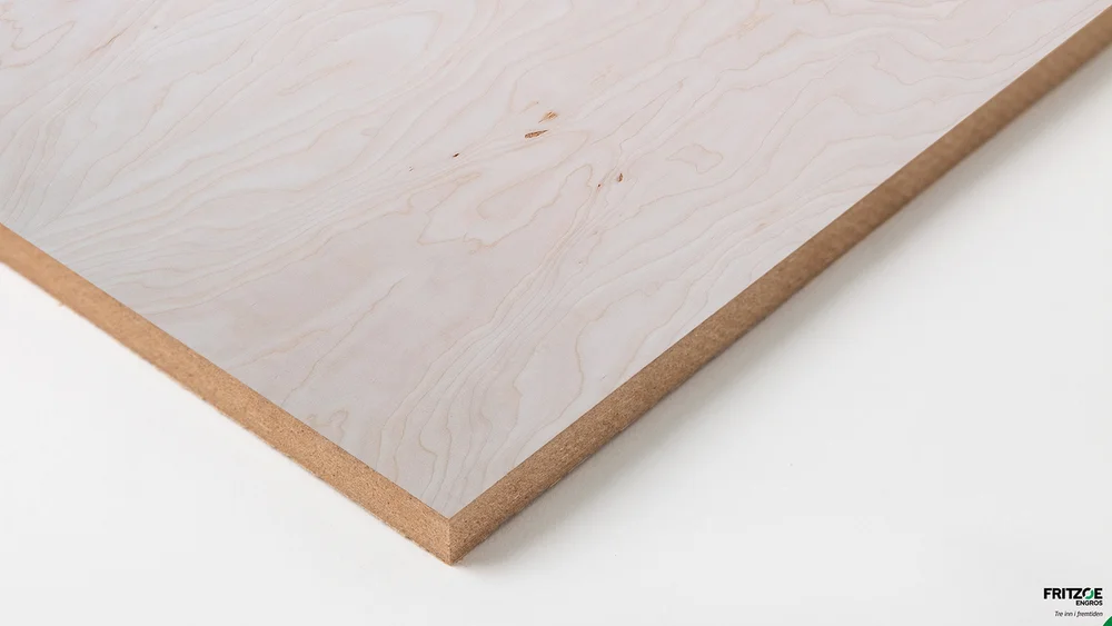 MDF Finer Bjørk Crowncut A+/B 16x2440x1220 - Fritzøe Engros v:6371724