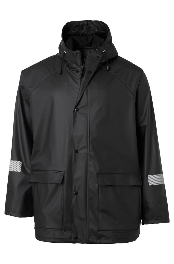 REGNJAKKE PU ESSENTIAL SVART v:2029579