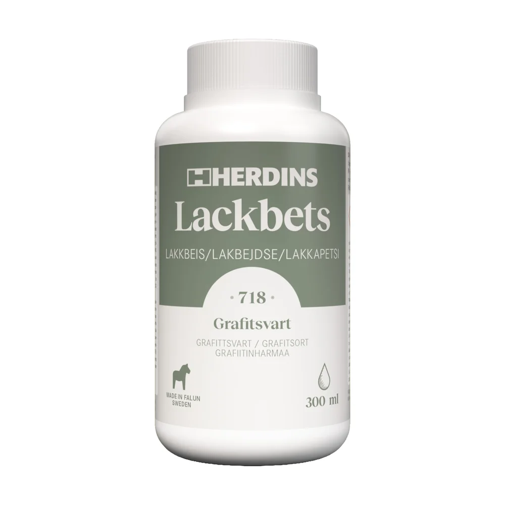 Herdins Lakkbeis, 718 grafittsvart, 300 ml v:2352173