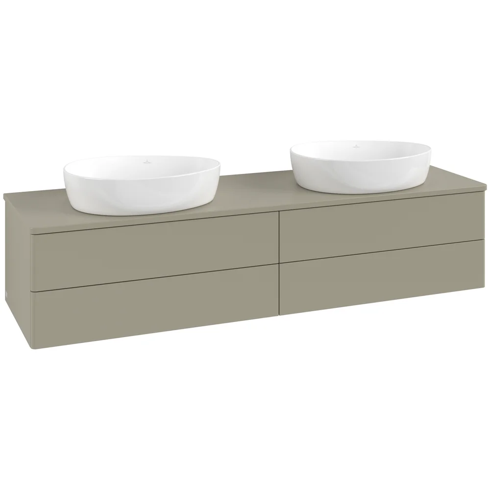 V&B ANTAO SERVANTSKAP 4 SKUFFER GLATT 1600X360X500 FOR 2 SERV. M/KRANHULL STENGRÅ v:2851663