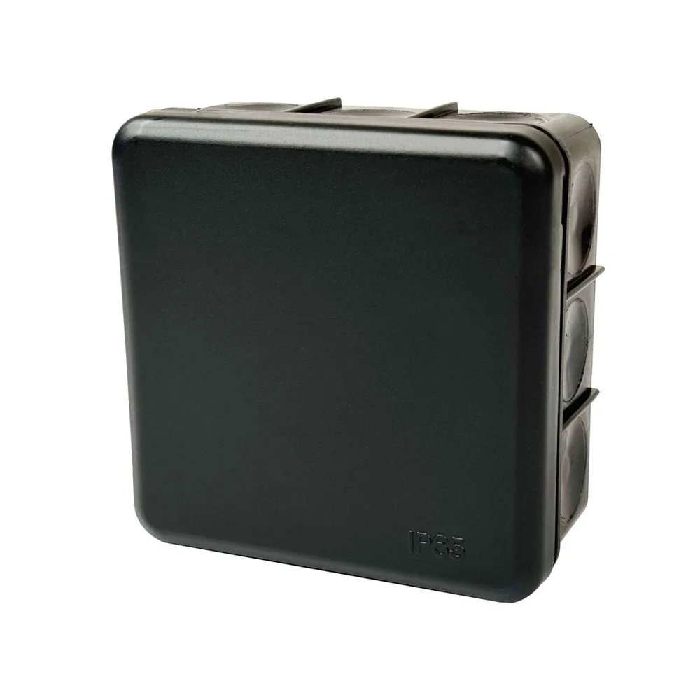 Egant IP65 85x85mm sort koblingsboks u/klemmer v:2499105