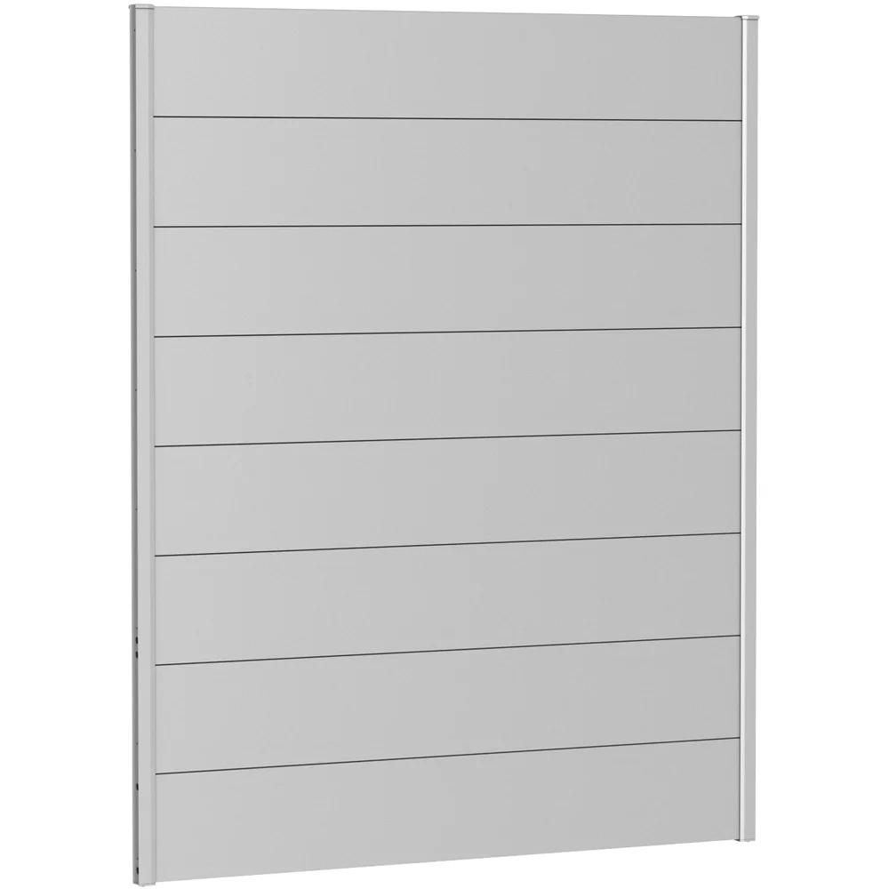 BIOHORT VEGGPANEL FOR LEVEGG UTEN AKRYLGLASS 150X180 SØLV METALLIC v:2362346
