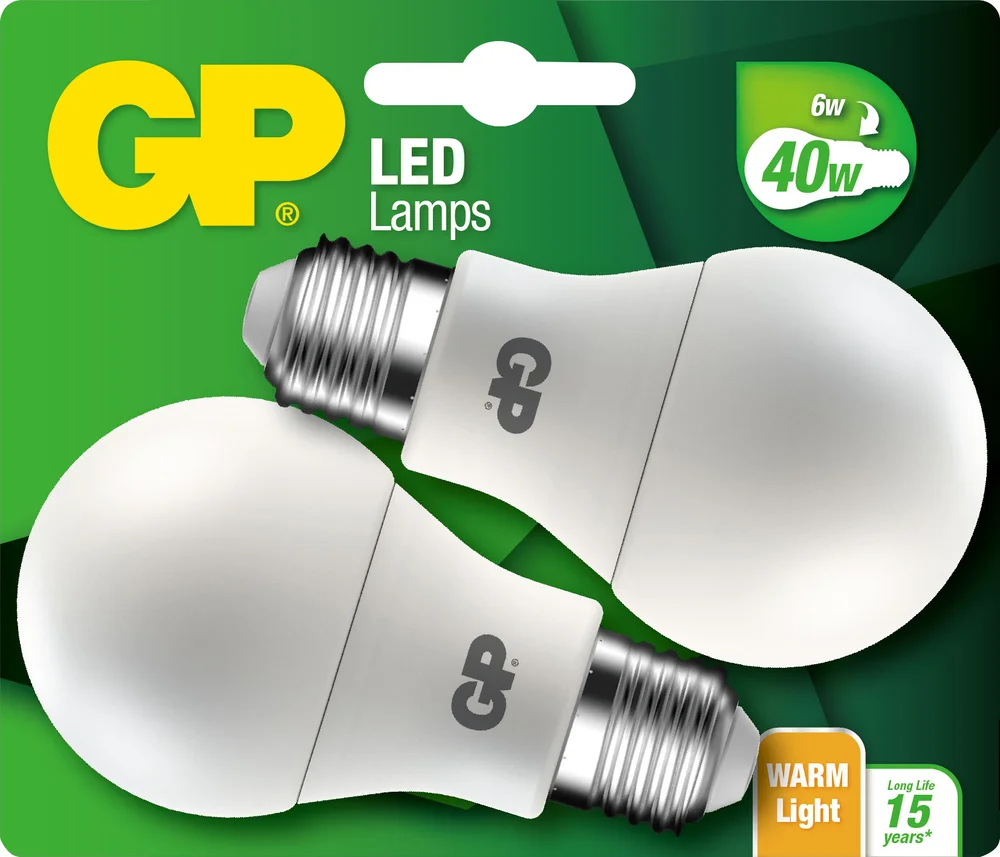 Lyspære led classic e27 6w-40w2-p 079217-ldme2 v:7278857