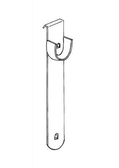 GARDEROBESTANGHOLDER HVIT, NORSCAN v:6856167