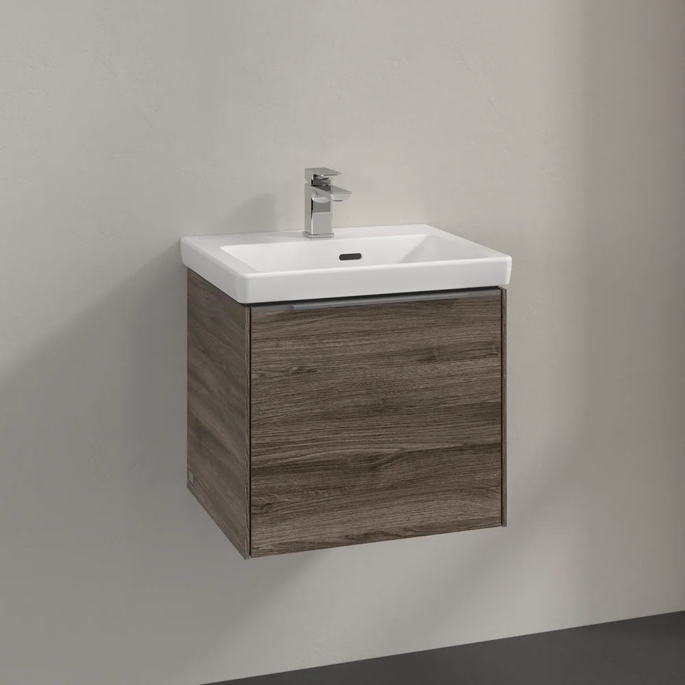 V&B SUBWAY 3.0 SERVANTSKAP 47X42 STONE OAK HÅNDTAK I KROM v:3504819