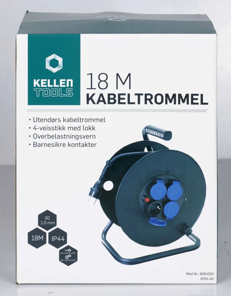 Kellen kabeltrommel 18 meter v:2749706