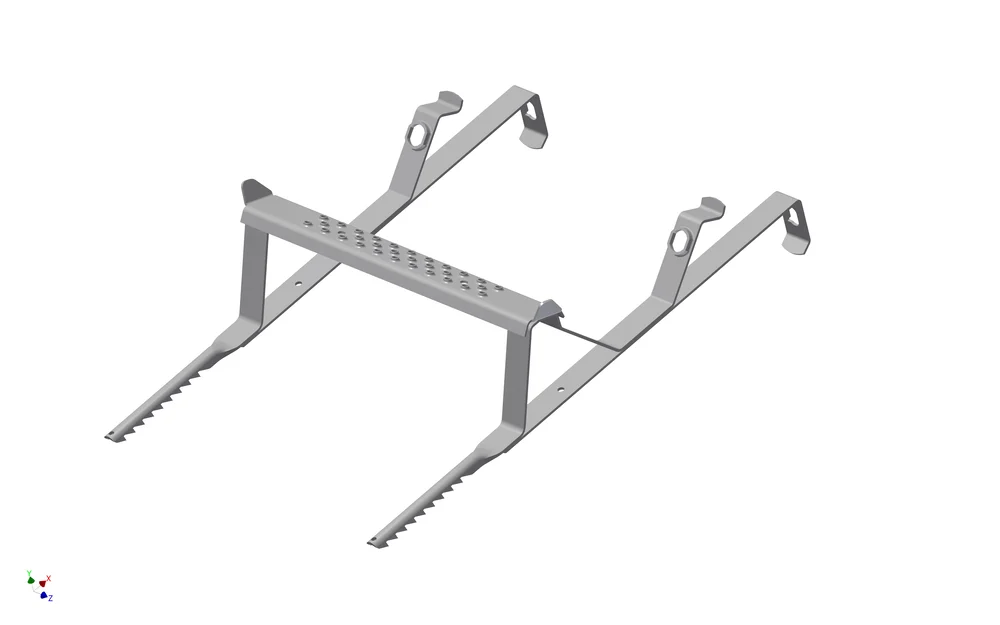 Sort stigetrinn for takstein trla-40t v:2047739 Sort stigetrinn for takstein trla-40t v:2047739