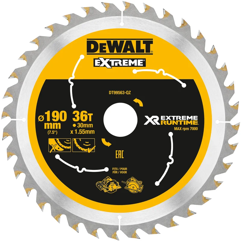 Dewalt Sirkelsagblad 190x30 med 36 tenner v:5820398