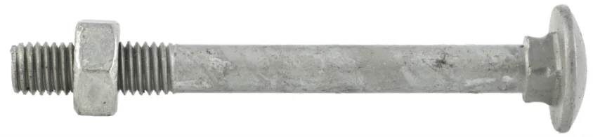 Låseskrue varmforsinket m/mutter 12×80 mm delgjenget DIN603/555 25 stk v:1161349 Låseskrue varmforsinket m/mutter 12×80 mm delgjenget DIN603/555 25 stk v:1161349
