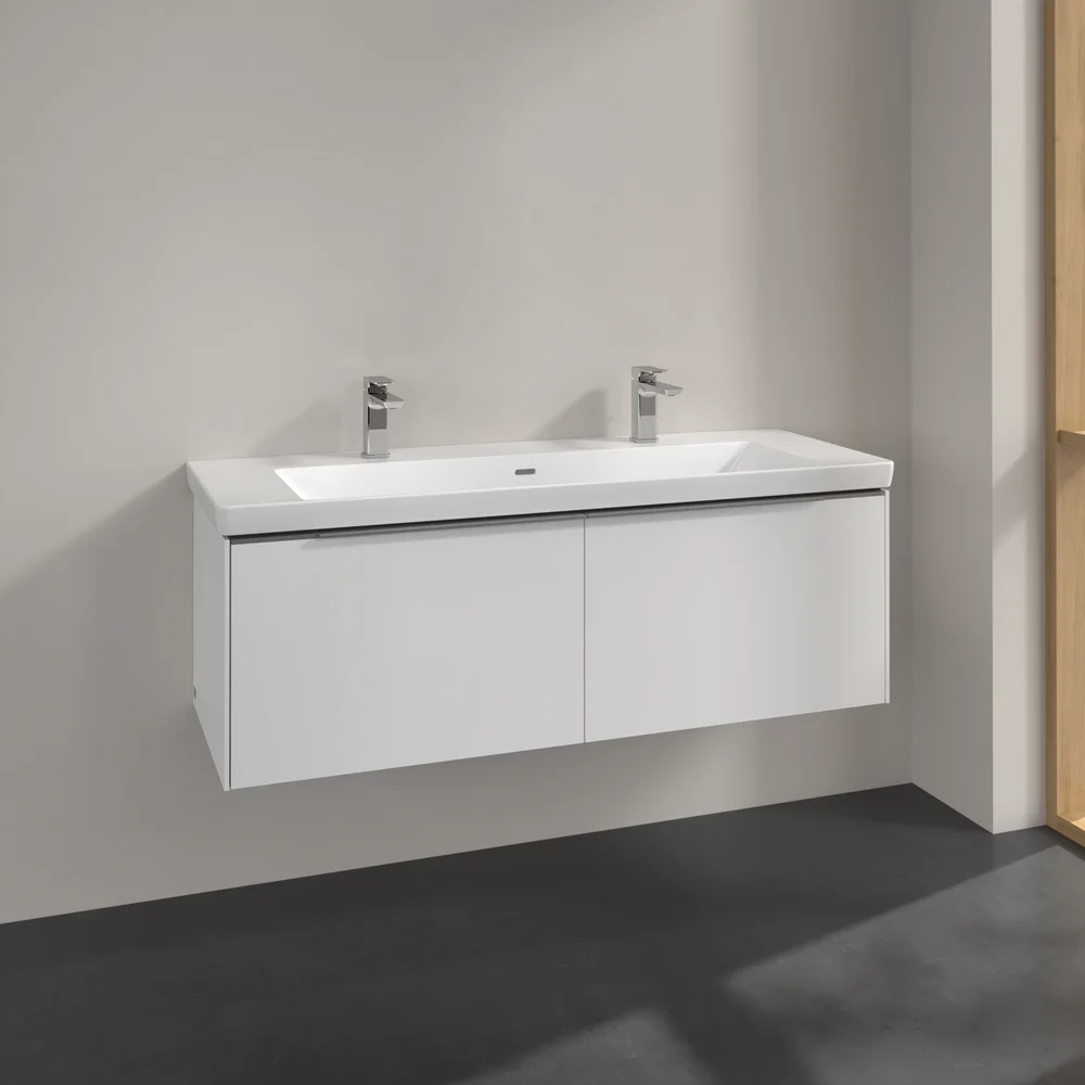 V&B SUBWAY 3.0 SERVANTSKAP 127X42 PURE WHITE HÅNDTAK I KROM v:4265011