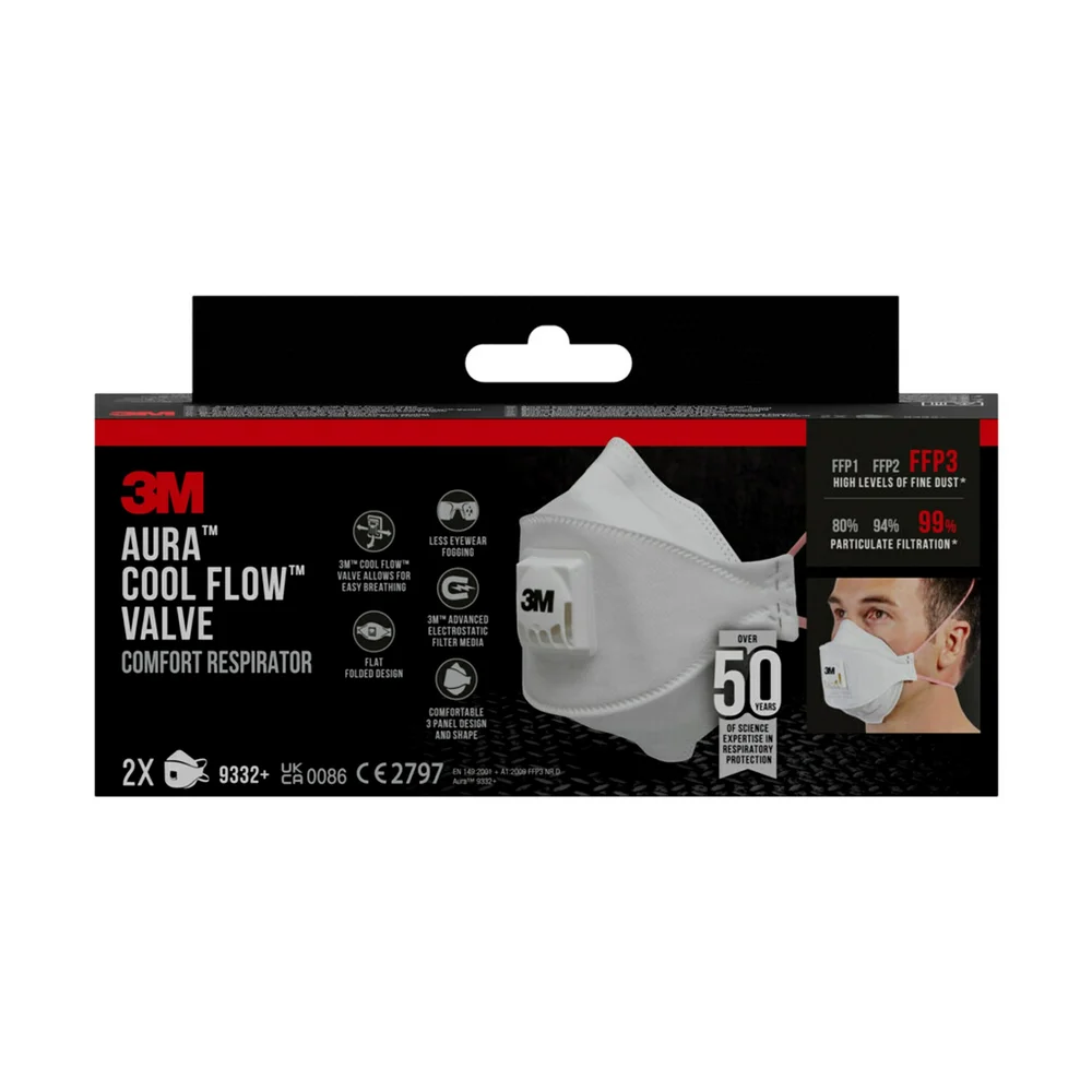 Maske fint støv 9332C2 FFP3 v:4211853
