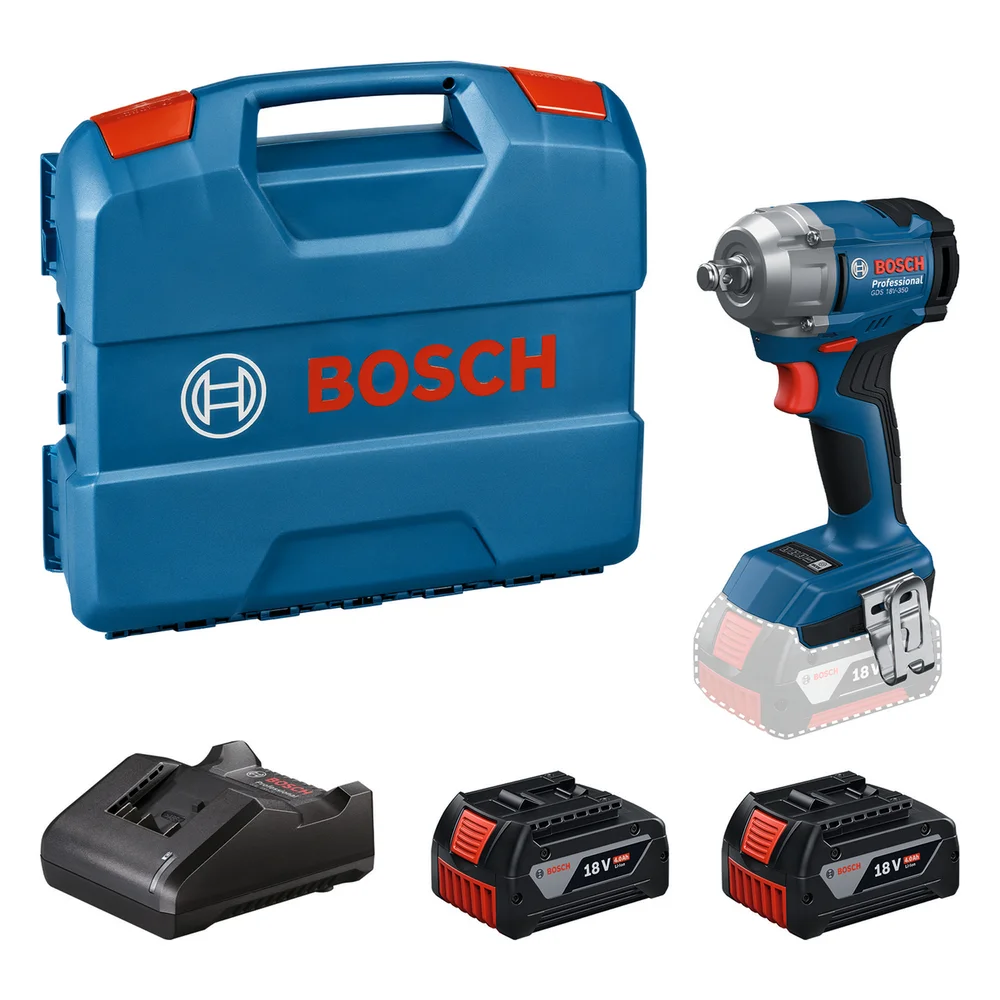 BOSCH MUTTERTREKKER GDS 18V-350 2X4AH L-CASE v:6243407 BOSCH MUTTERTREKKER GDS 18V-350 2X4AH L-CASE v:6243407