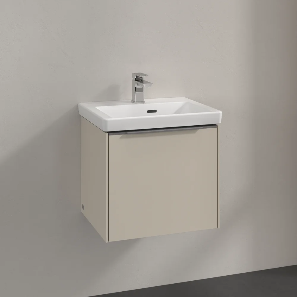 V&B SUBWAY 3.0 SERVANTSKAP 47X42 CASHMERE GREY HÅNDTAK I KROM v:2966252