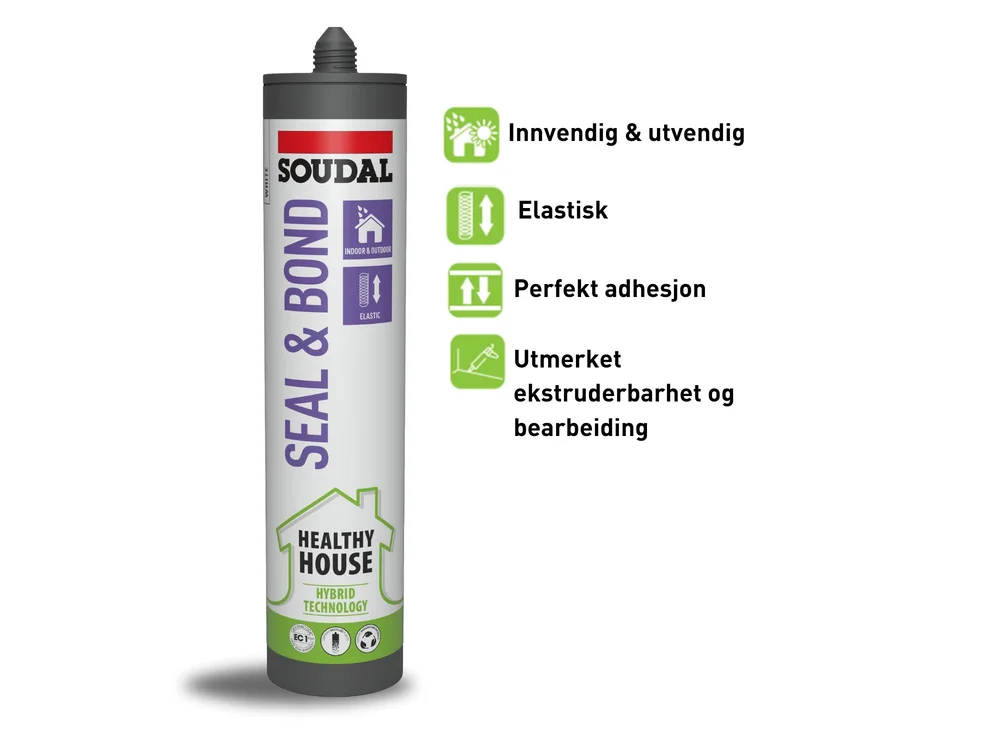 Lim/fug Healthy House Seal&Bond RAL9010 290ml v:6241775 Lim/fug Healthy House Seal&Bond RAL9010 290ml v:6241775