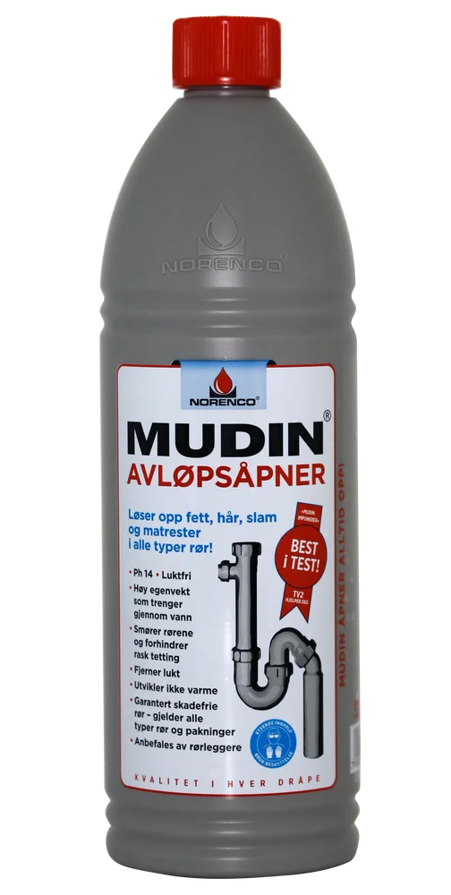 Mudin avløpsåpner 1L v:1257344 Mudin avløpsåpner 1L v:1257344