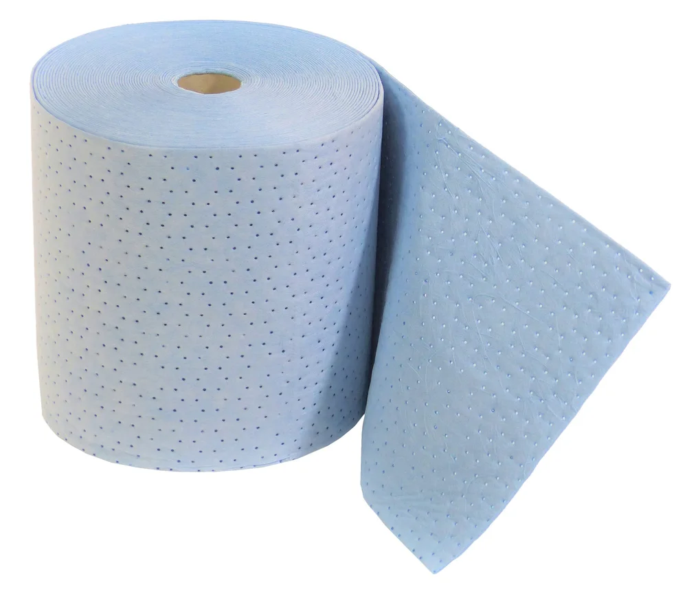 TEXTILPUTS ABSORBENTRULLE OLJA 40CMX40M BLÅ v:2672683