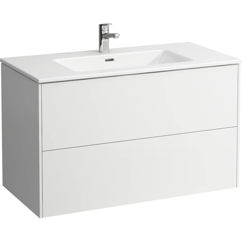 LAUFEN BASE MØBELPAKKE 100 CM M/ PRO S SLIM HÅNDVASK OG 2 SKUFFER, HVIT v:4959308 LAUFEN BASE MØBELPAKKE 100 CM M/ PRO S SLIM HÅNDVASK OG 2 SKUFFER, HVIT v:4959308