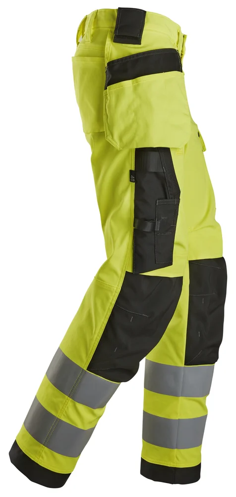 Bukse 6743 kl 2 dame highvis gul str 48 v:3198860