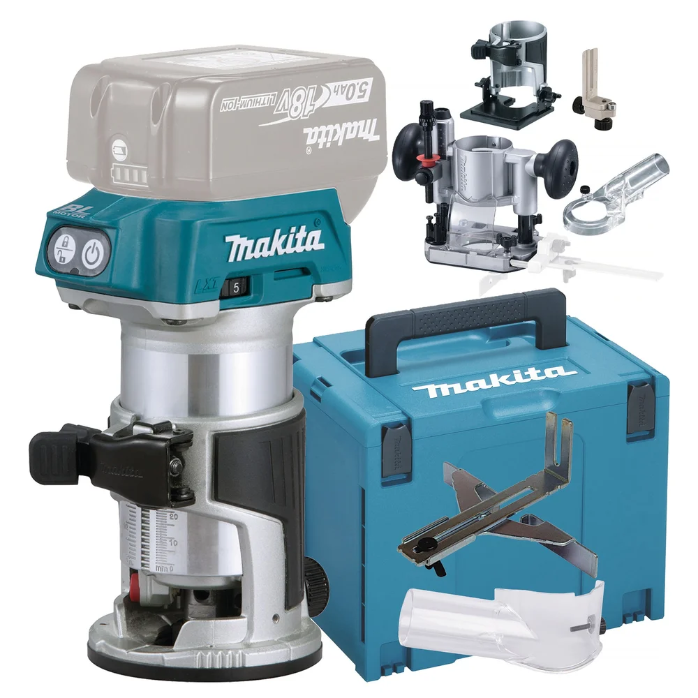 Makita Multifres LXT DRT50ZJX5, 6 & 8 mm, uten batteri & lader, inkl. Makpac. v:4076261 Makita Multifres LXT DRT50ZJX5, 6 & 8 mm, uten batteri & lader, inkl. Makpac. v:4076261