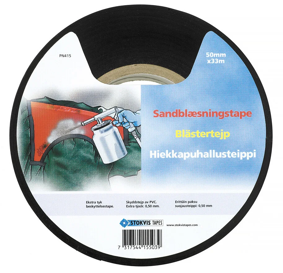Sprengningstape, sort 50 mm x 30 m v:1752350