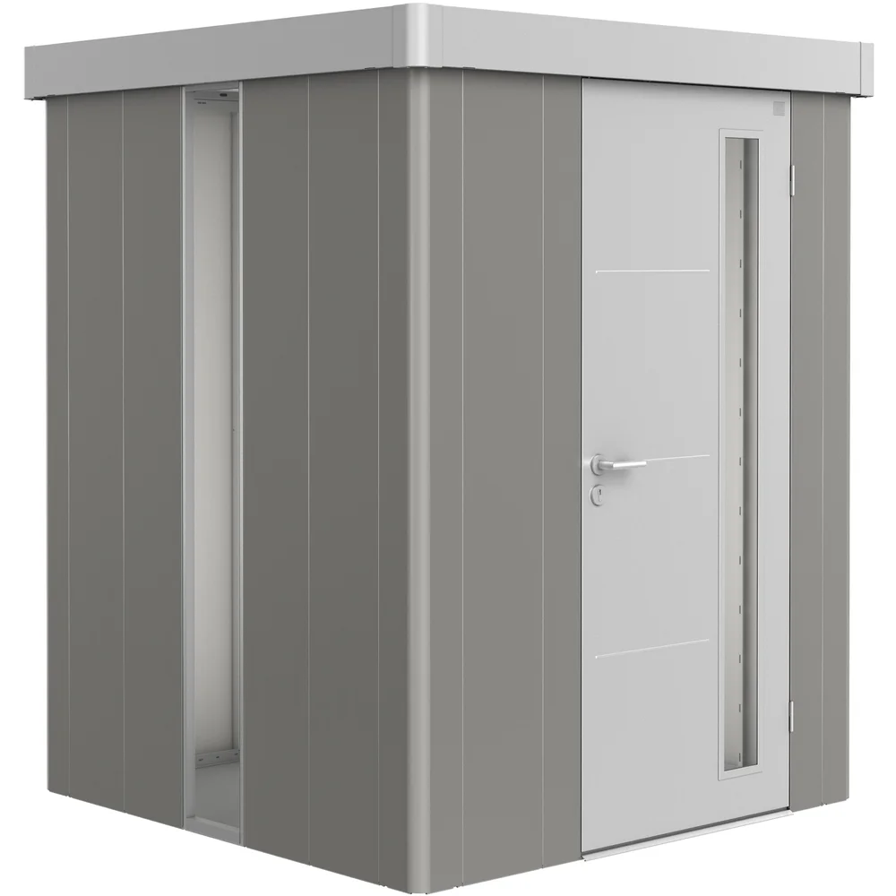 BIOHORT FARGET PANEL LAGET AV AKRYLGLASS REDSKAPSBOD NEO, KVARTSGRÅ METALLIC v:6199544