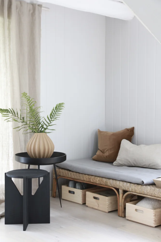 Veggpanel MDF skygge/skrå 11x620x2390 mm frost v:7757897