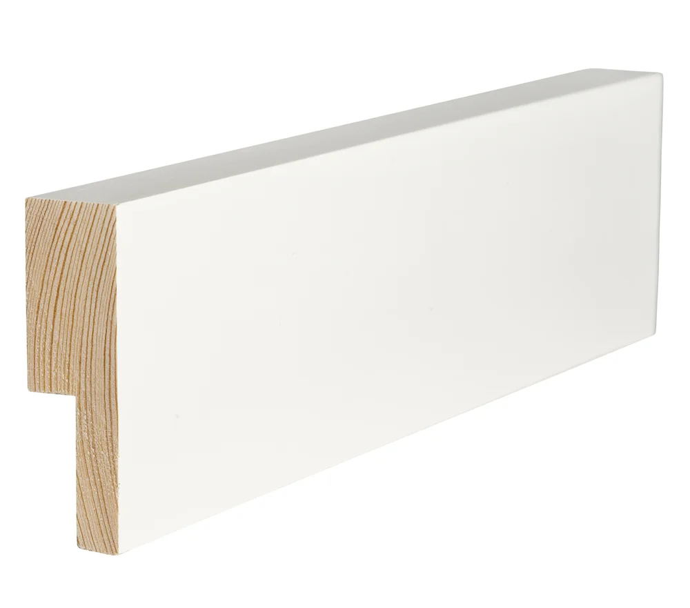 Utforing furu dørsett laminert hvit bomull S0502-Y 18x58x2100 mm v:2115050