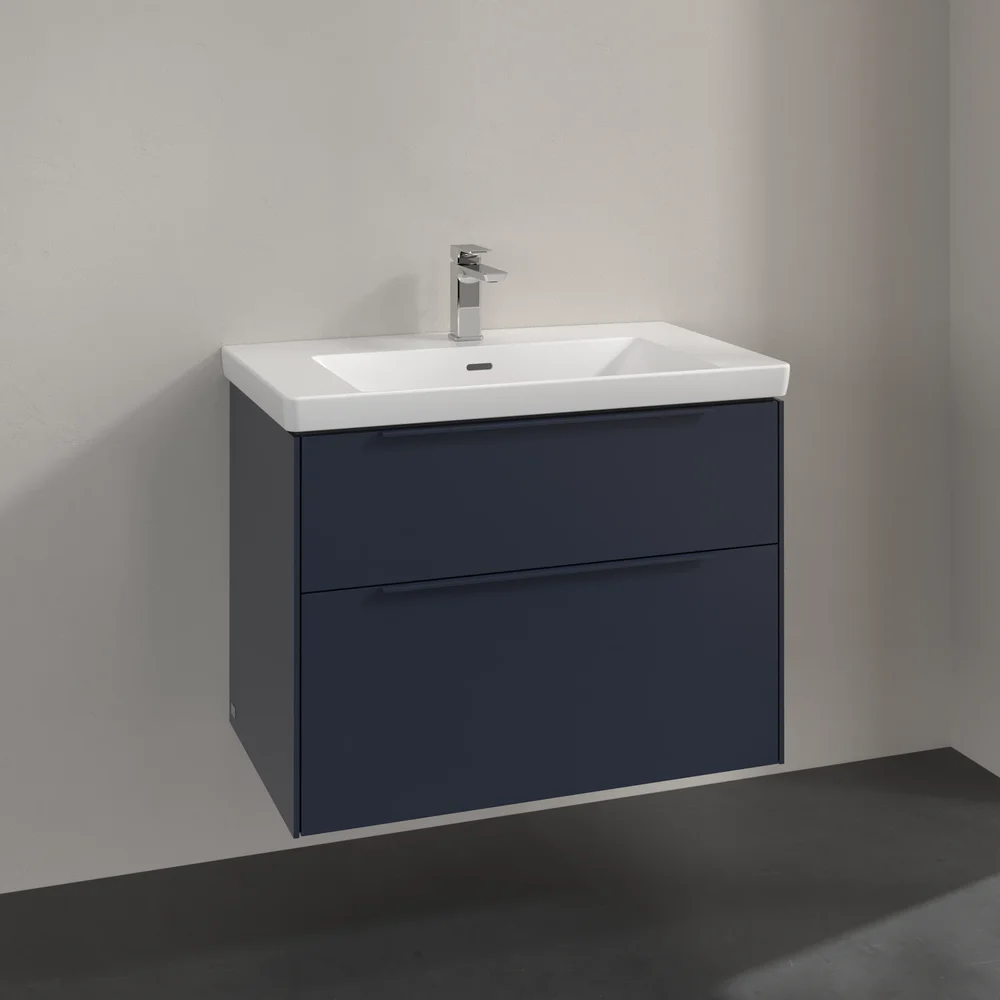 V&B SUBWAY 3.0 SERVANTSKAP 77X57 MARINE BLUE HÅNDTAK I MØBELETS FARGE v:2603066