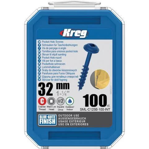 SML-C125B-100 Kreg Skrue 1590091 SML-C125B-100 Kreg Skrue 1590091