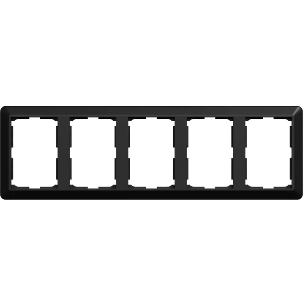 ELKO RAMME 5-HULL DOBBELSTIKK RS SORT v:4230946