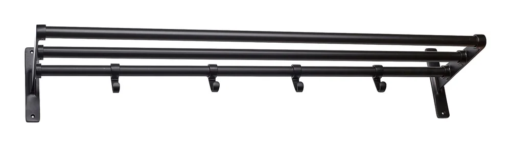 Habo Hattehylle Elegant svart/svart1000mm v:8119394