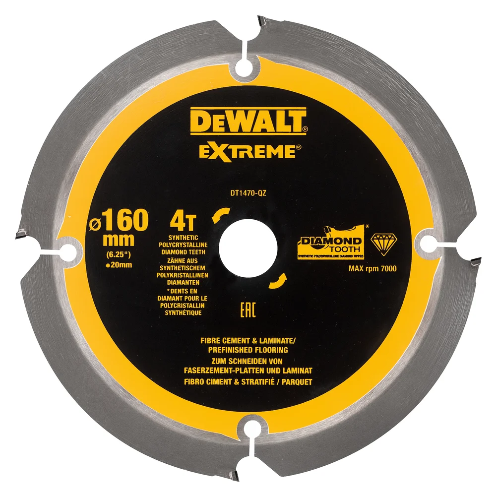 Dewalt Diamantsagblad for tre, fibersement og kompositt, DT1473, 216x30 mm, 8T v:5436293
