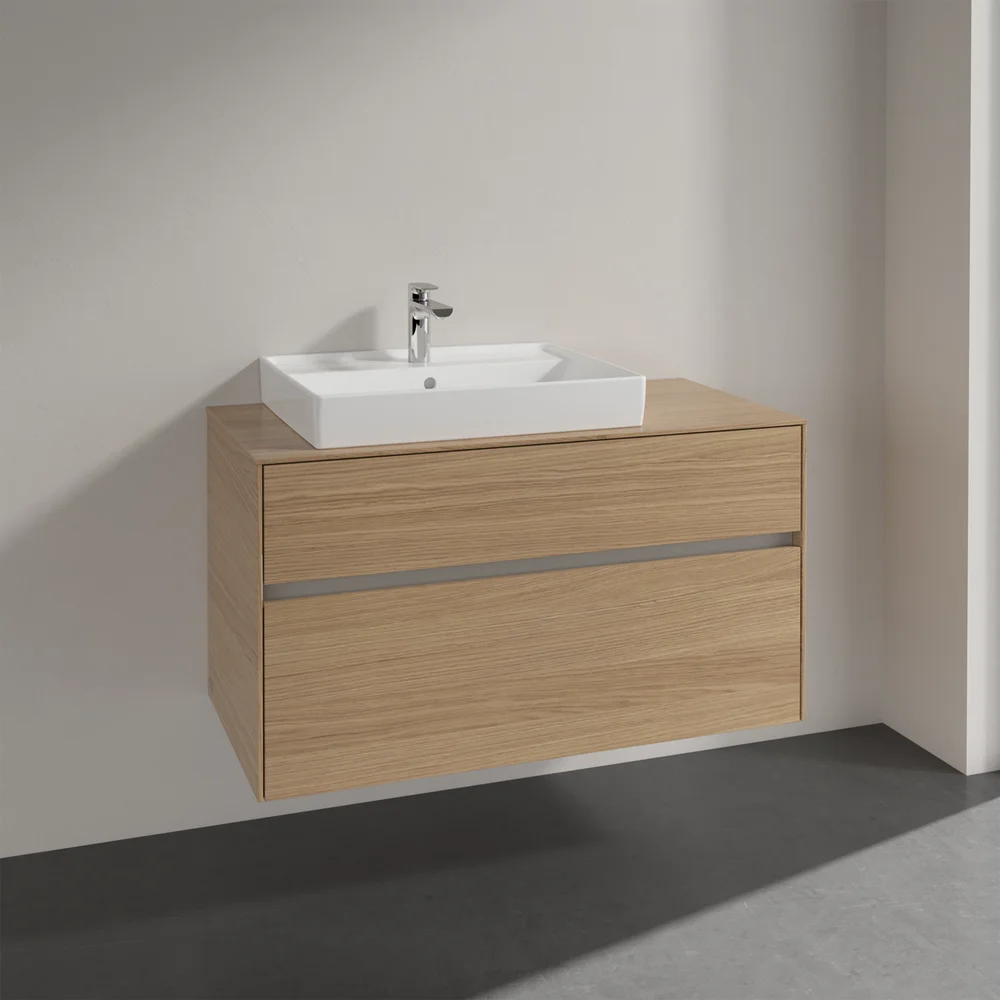 VILLEROY & BOCH COLLARO SERVANTSKAP 100 FOR SERVANT VENSTRE 60 CM M/2 SKUFFER NORDISK EIK v:4138404