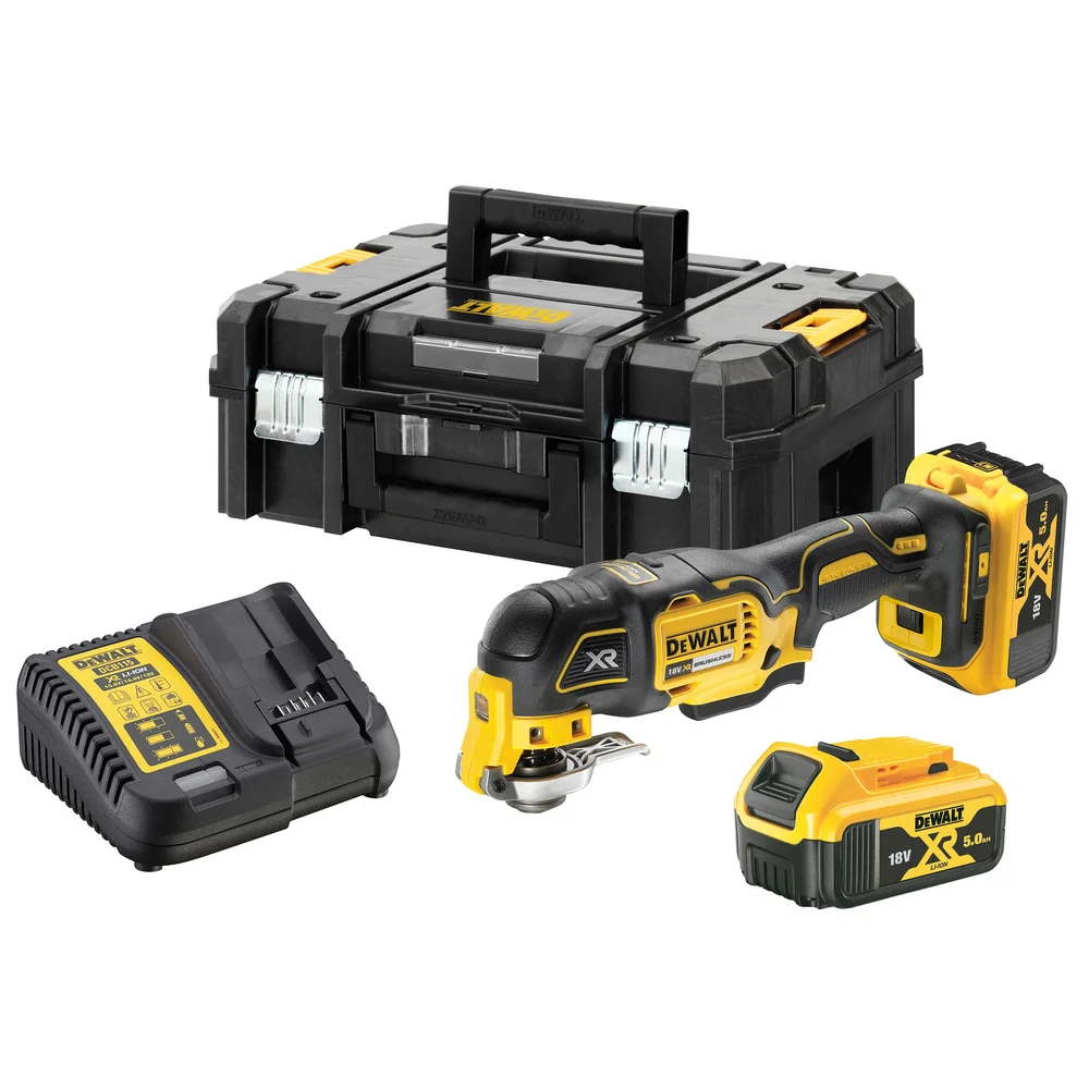 Dewalt Multiverktøy DCS356P2 18V, oscillerende, med 2 stk 5,0Ah-batterier v:8996614