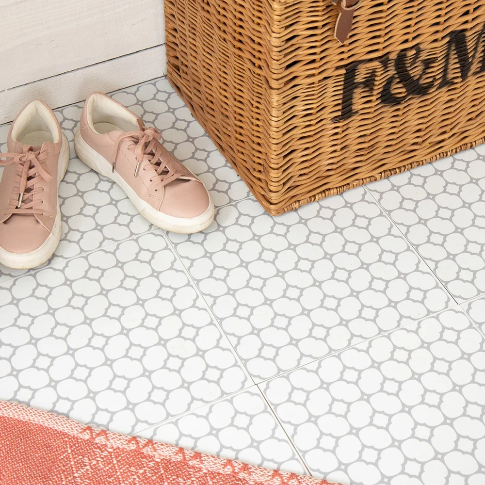 D-C-FIX CLASSIC SELVKLEBENDE GULVFLISER BLOOMY GRID v:5703229